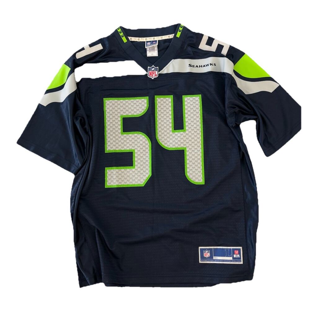 Bobby Wagner #54 Seattle Seahawks NFL Pro Line Blue Home Jersey Men's Large
